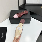 Two-Tone Slingback Pump | Lambskin Lining | Italian Leather