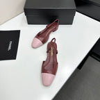 Two-Tone Slingback Pump | Lambskin Lining | Italian Leather