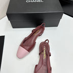 Two-Tone Slingback Pump | Lambskin Lining | Italian Leather