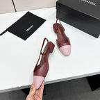 Two-Tone Slingback Pump | Lambskin Lining | Italian Leather