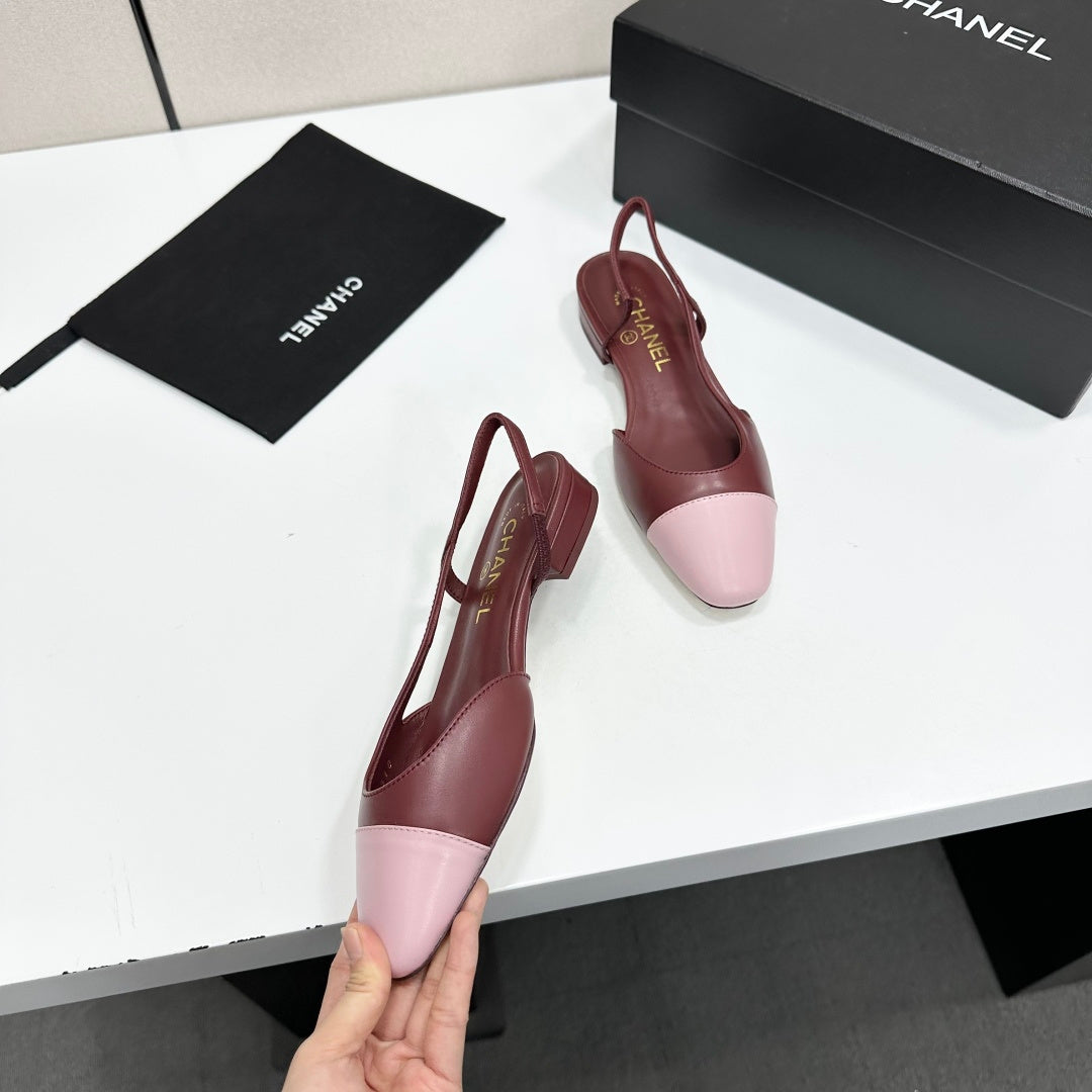 Two-Tone Slingback Pump | Lambskin Lining | Italian Leather