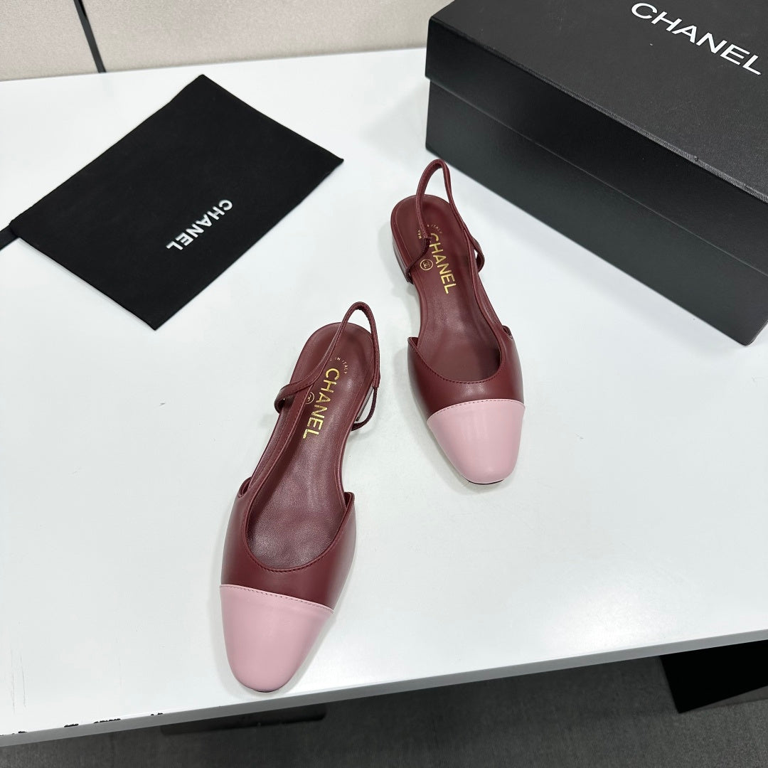 Two-Tone Slingback Pump | Lambskin Lining | Italian Leather