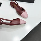 Two-Tone Slingback Pump | Lambskin Lining | Italian Leather