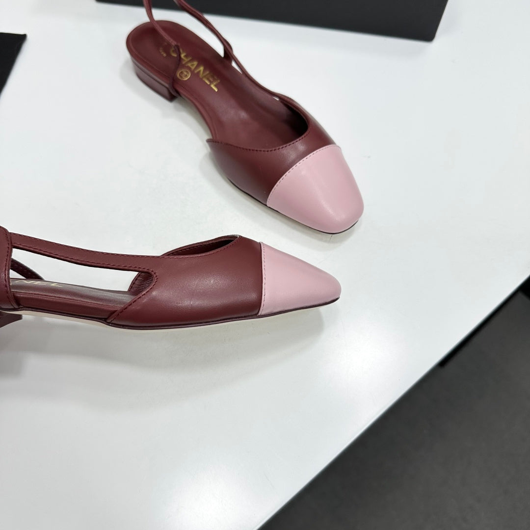 Two-Tone Slingback Pump | Lambskin Lining | Italian Leather