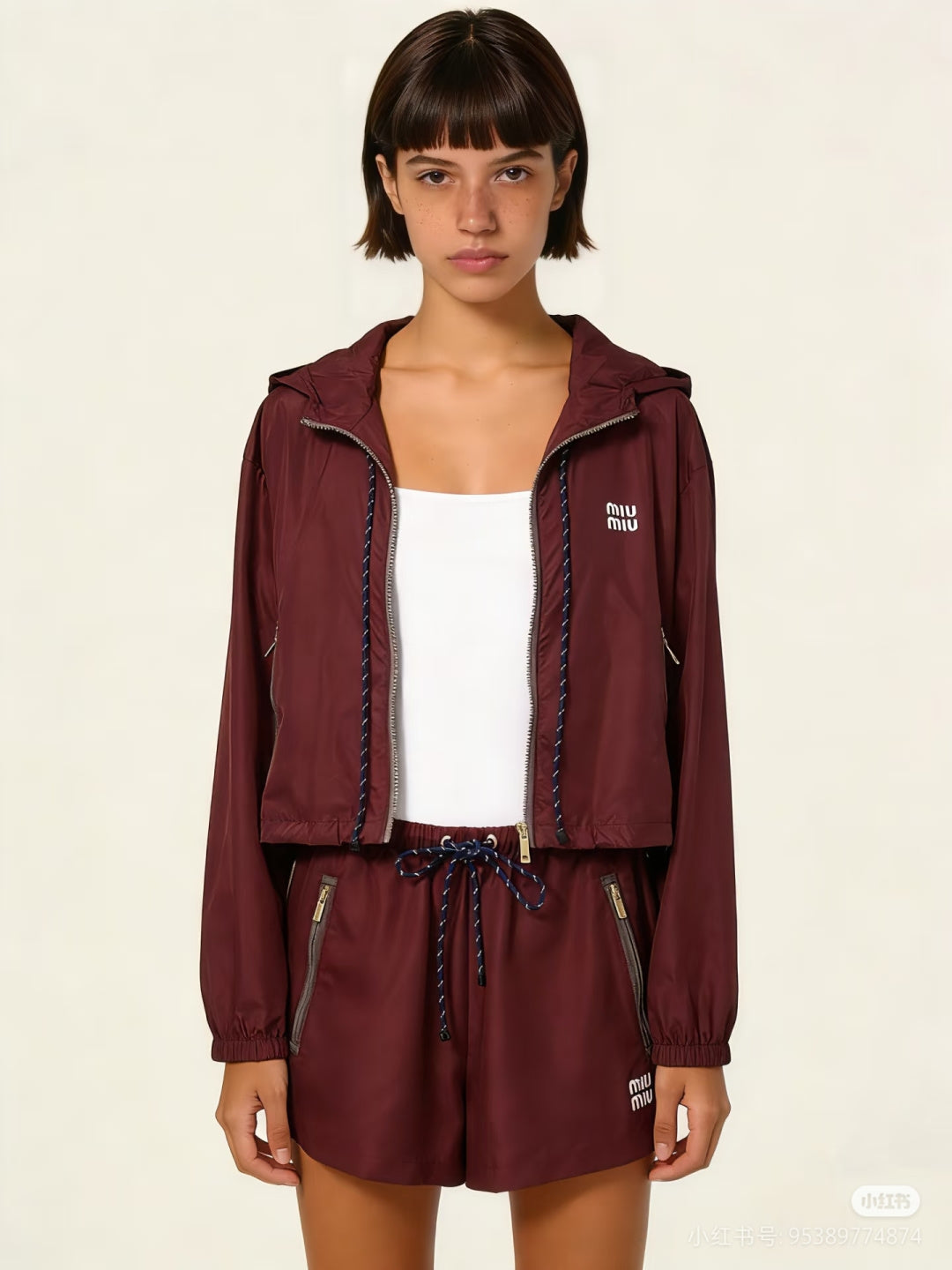 Nylon Logo Sun-Protection Co-ord Set (High quality)
