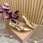 Pointed Toe Heeled Sandal | 2025 | Calfskin · Lambskin | 8.5cm Heel