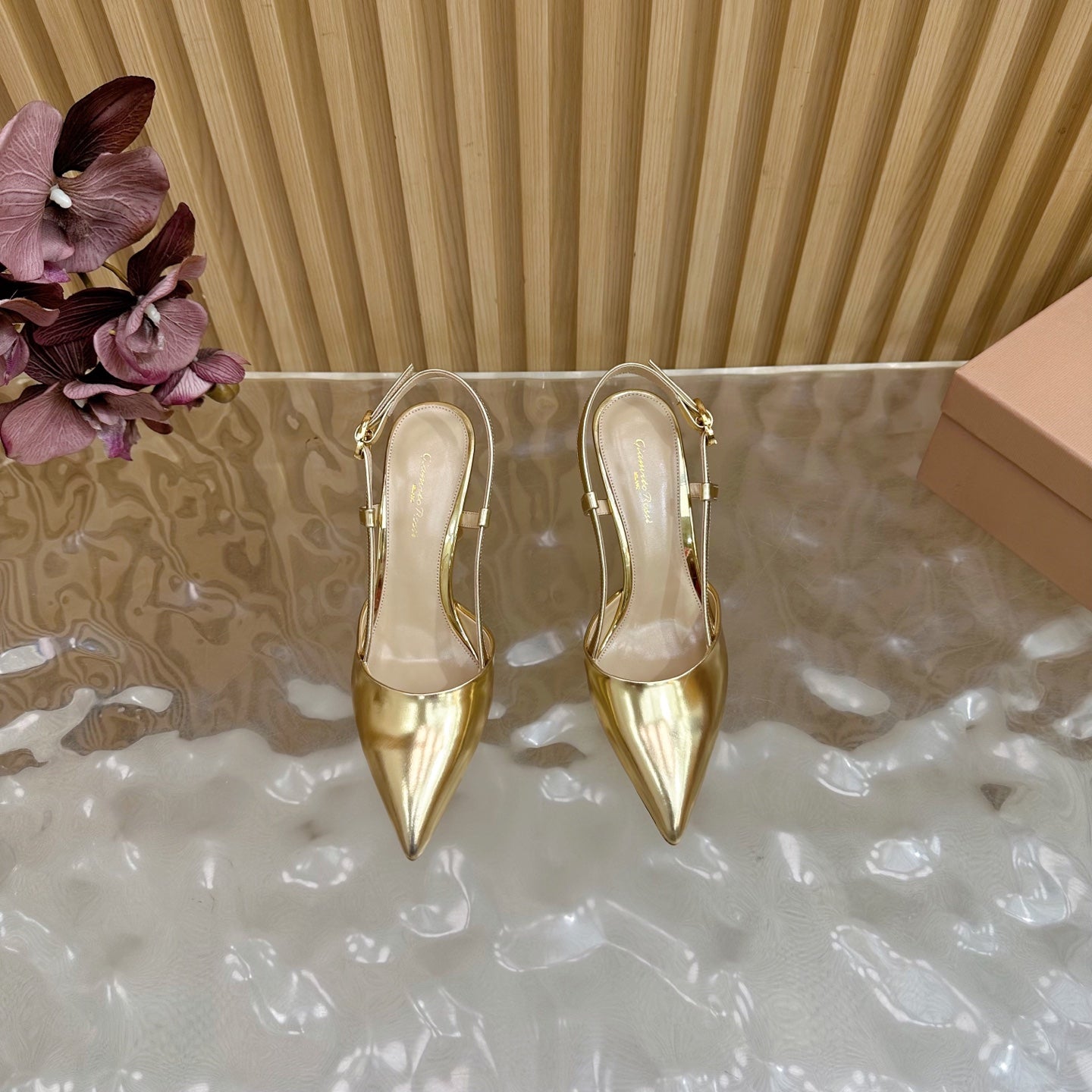 Pointed Toe Heeled Sandal | 2025 | Calfskin · Lambskin | 8.5cm Heel