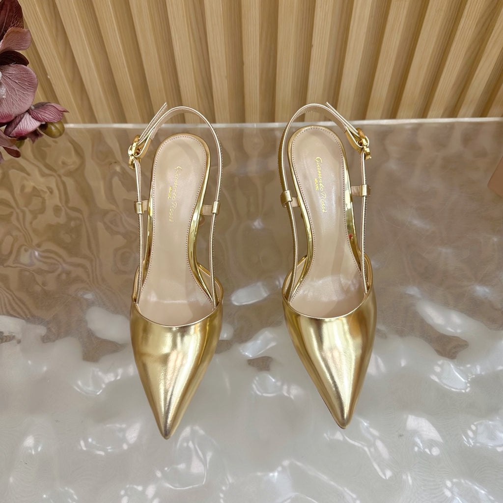 Pointed Toe Heeled Sandal | 2025 | Calfskin · Lambskin | 8.5cm Heel