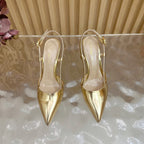 Pointed Toe Heeled Sandal | 2025 | Calfskin · Lambskin | 8.5cm Heel