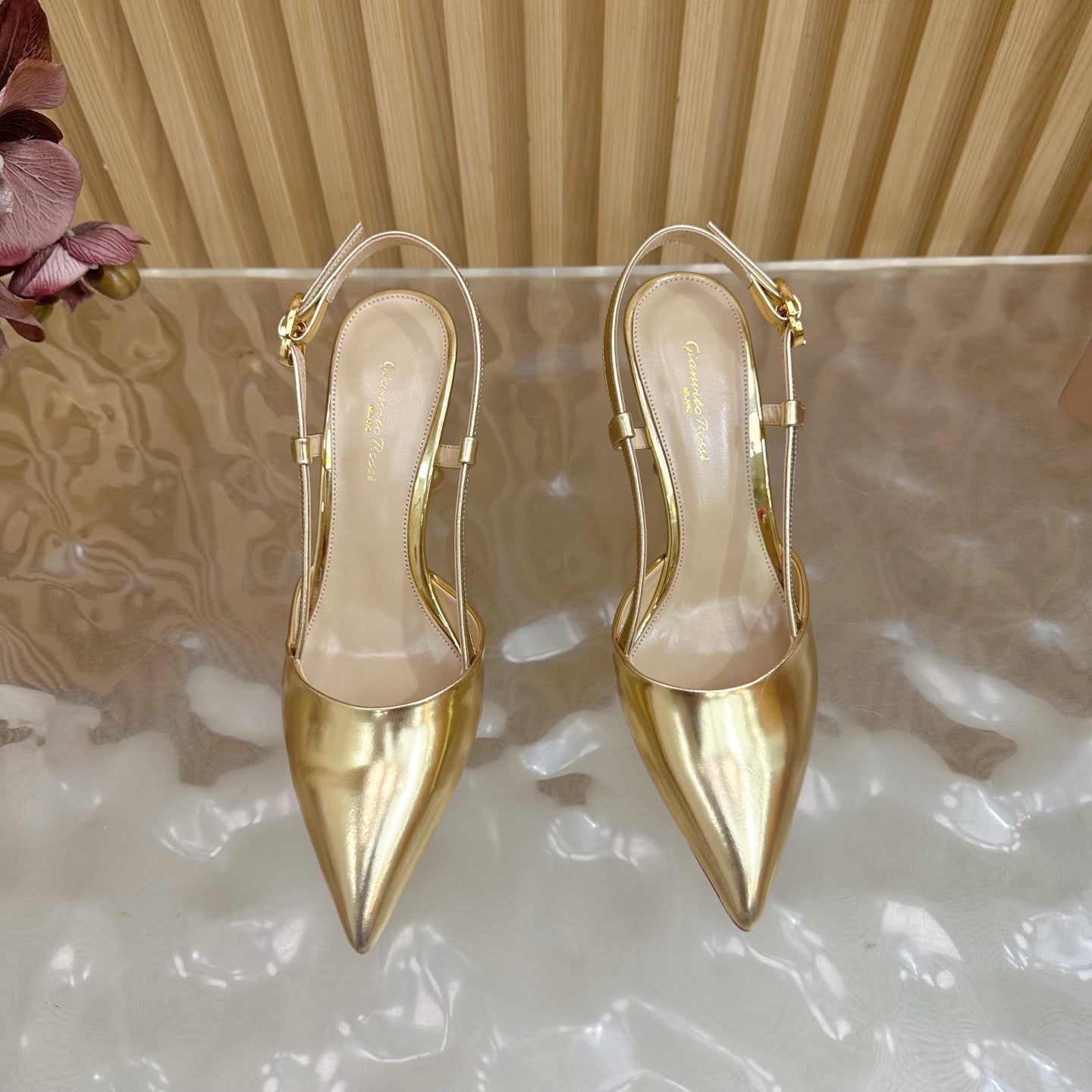 Pointed Toe Heeled Sandal | 2025 | Calfskin · Lambskin | 8.5cm Heel