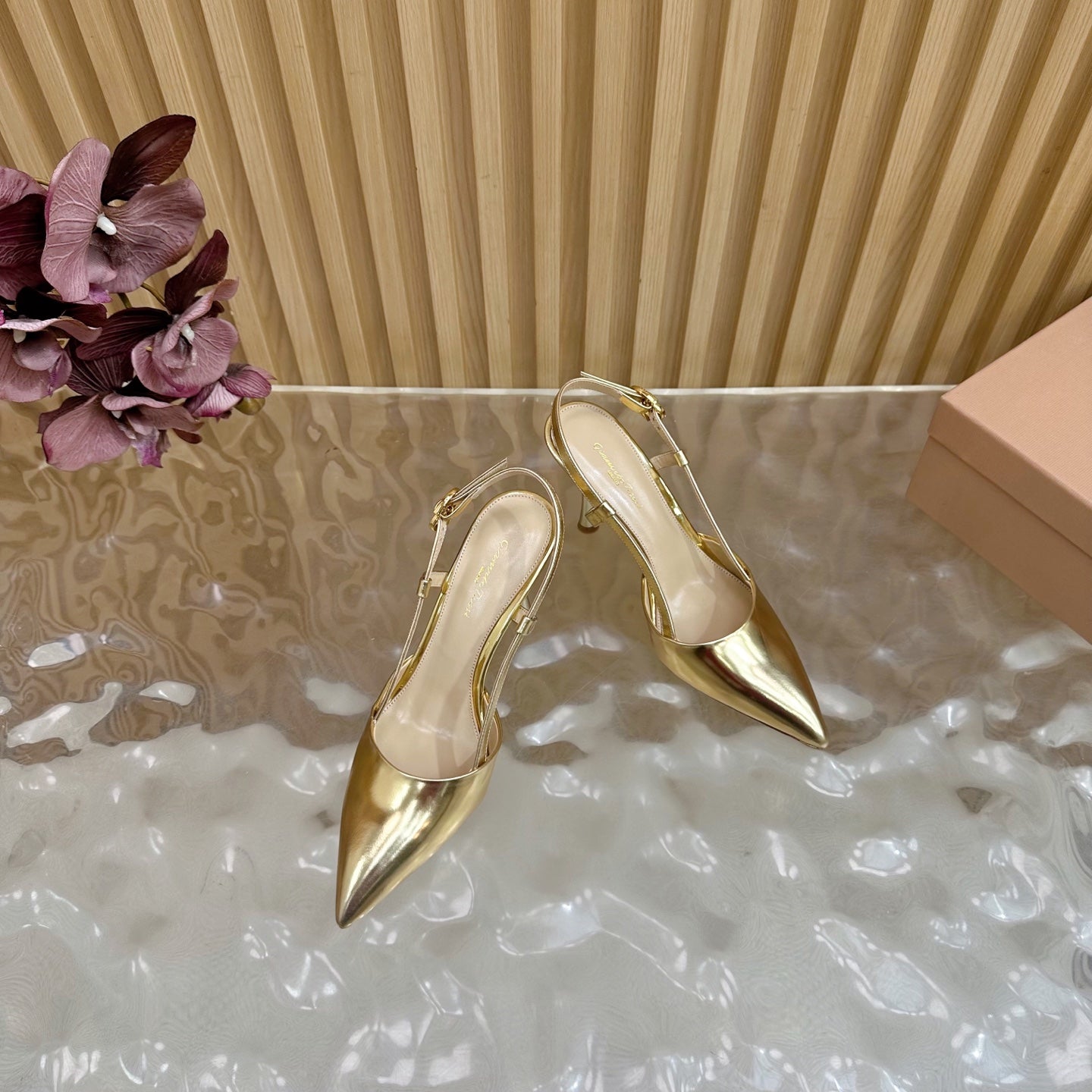 Pointed Toe Heeled Sandal | 2025 | Calfskin · Lambskin | 8.5cm Heel