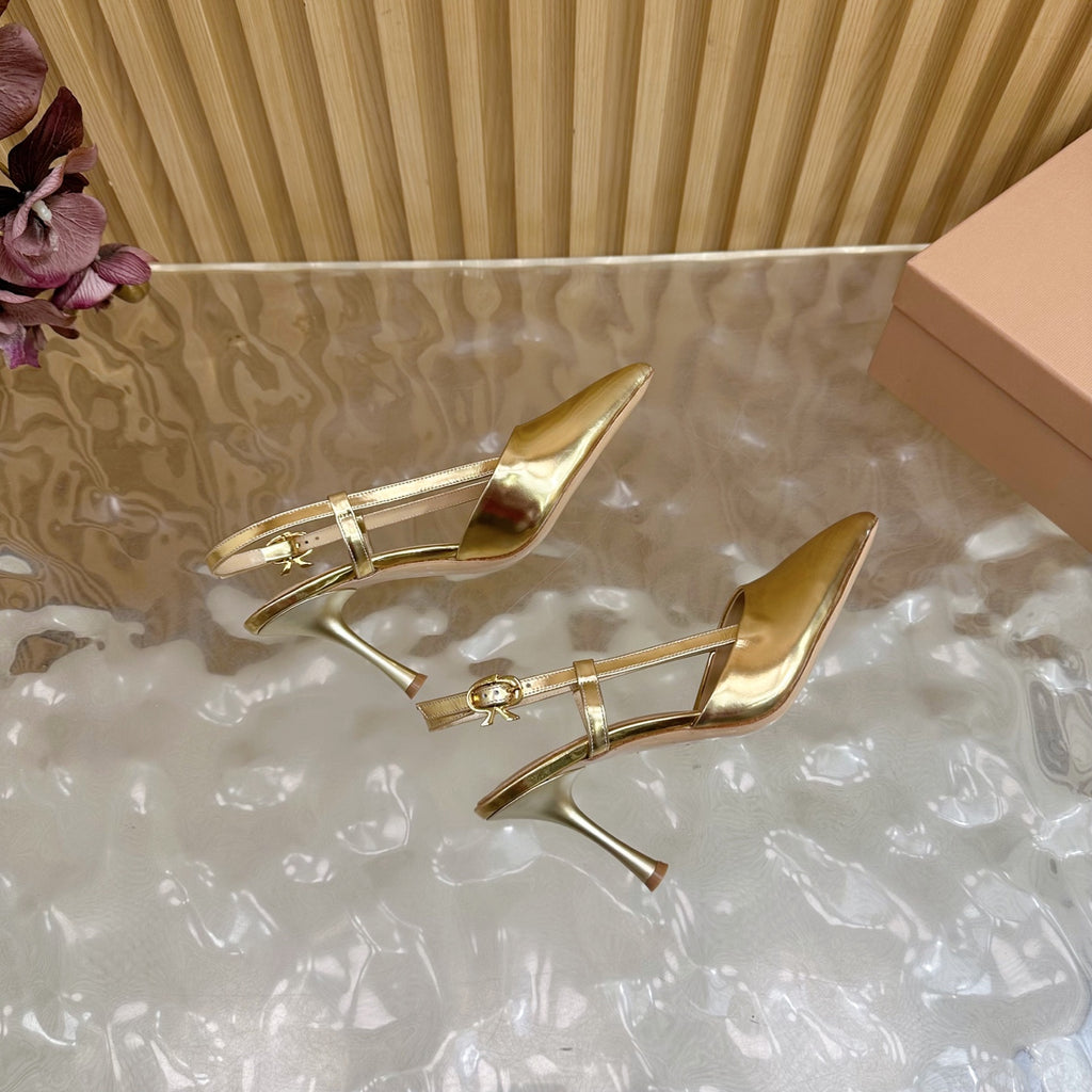 Pointed Toe Heeled Sandal | 2025 | Calfskin · Lambskin | 8.5cm Heel