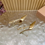 Pointed Toe Heeled Sandal | 2025 | Calfskin · Lambskin | 8.5cm Heel