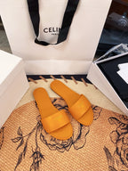 Triomphe Roman Slide Sandal | Lambskin | Italian Leather Sole
