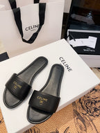 Triomphe Roman Slide Sandal | Lambskin | Italian Leather Sole