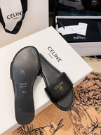 Triomphe Roman Slide Sandal | Lambskin | Italian Leather Sole