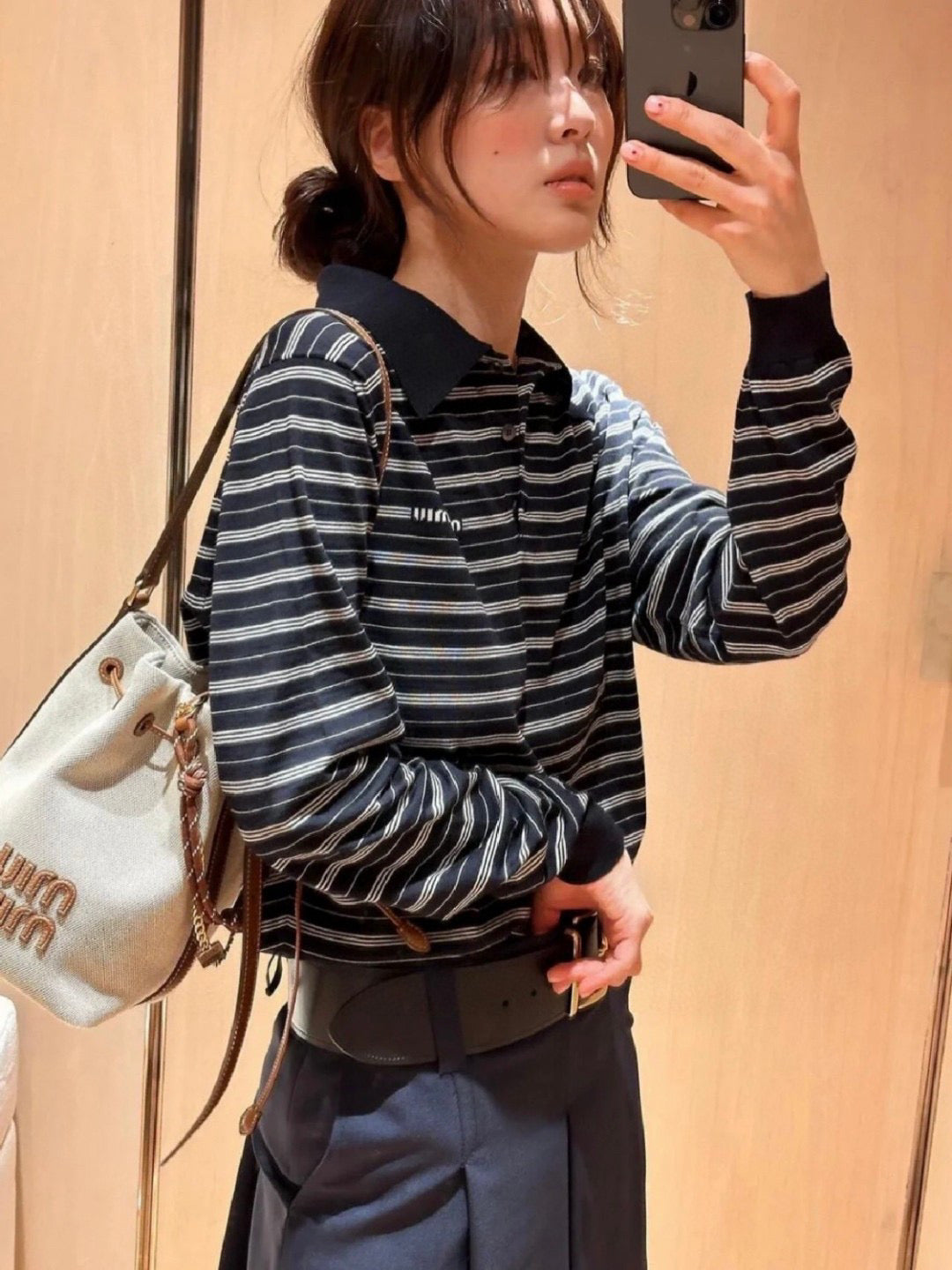 M Striped Polo Shirt