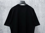 Cracked Print Cotton Tee | Black & White