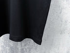 Cracked Print Cotton Tee | Black & White