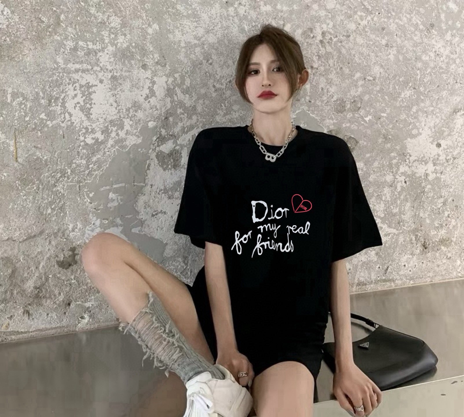 Letter Logo Tee | 25SS | Black & White