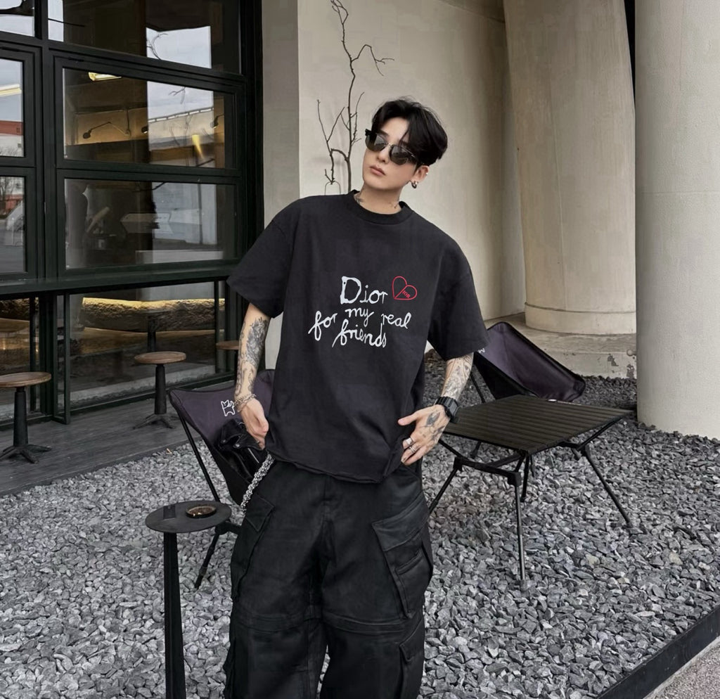 Letter Logo Tee | 25SS | Black & White