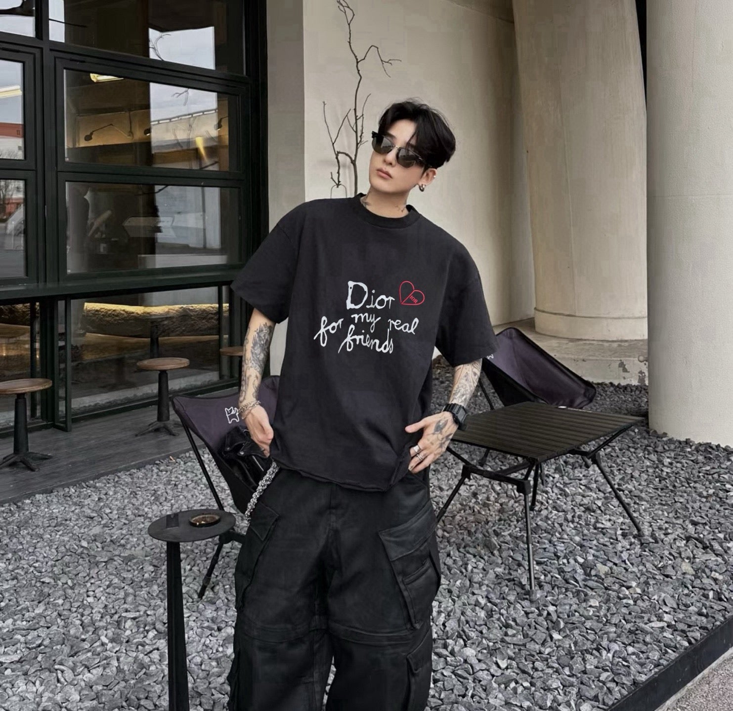 Letter Logo Tee | 25SS | Black & White