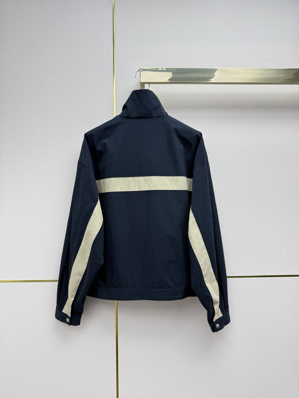 Contrast Logo Embroidered Jacket