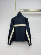 Contrast Logo Embroidered Jacket