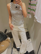 Triomphe Embroidered Stripe Vest