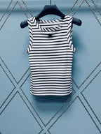 Triomphe Embroidered Stripe Vest