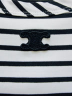 Triomphe Embroidered Stripe Vest