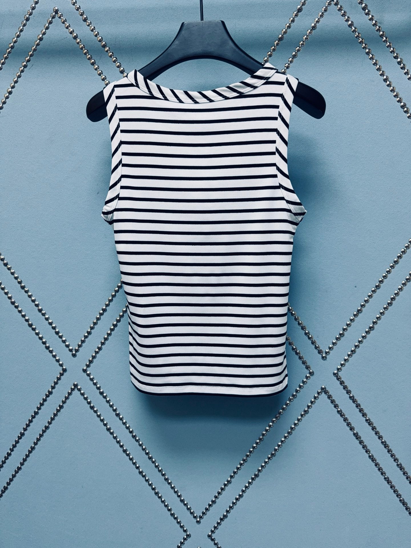 Triomphe Embroidered Stripe Vest
