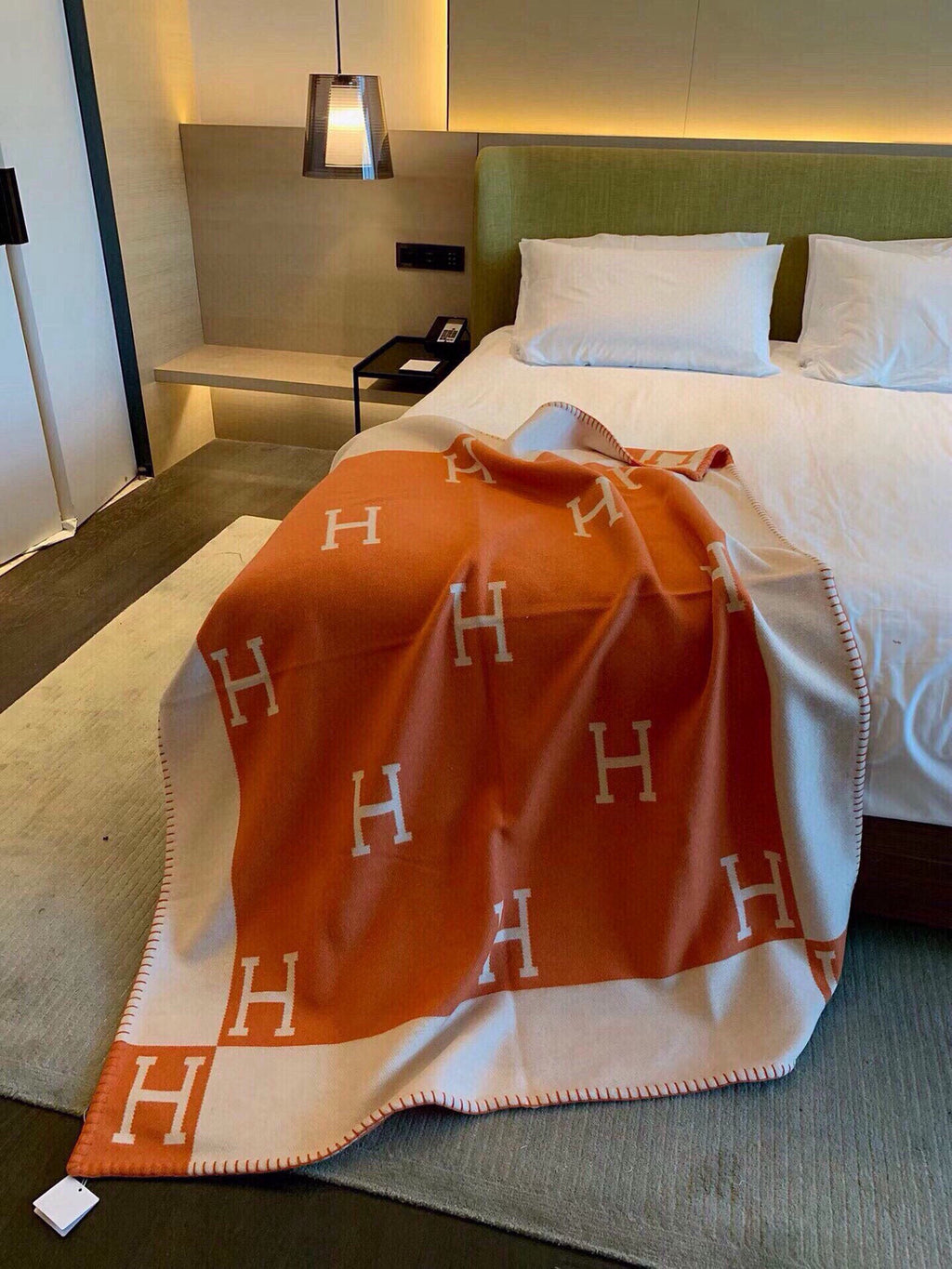 Merino Wool &  Cashmere Throw Blanket | Double-Sided Jacquard |