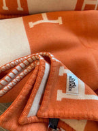Merino Wool &  Cashmere Throw Blanket | Double-Sided Jacquard |