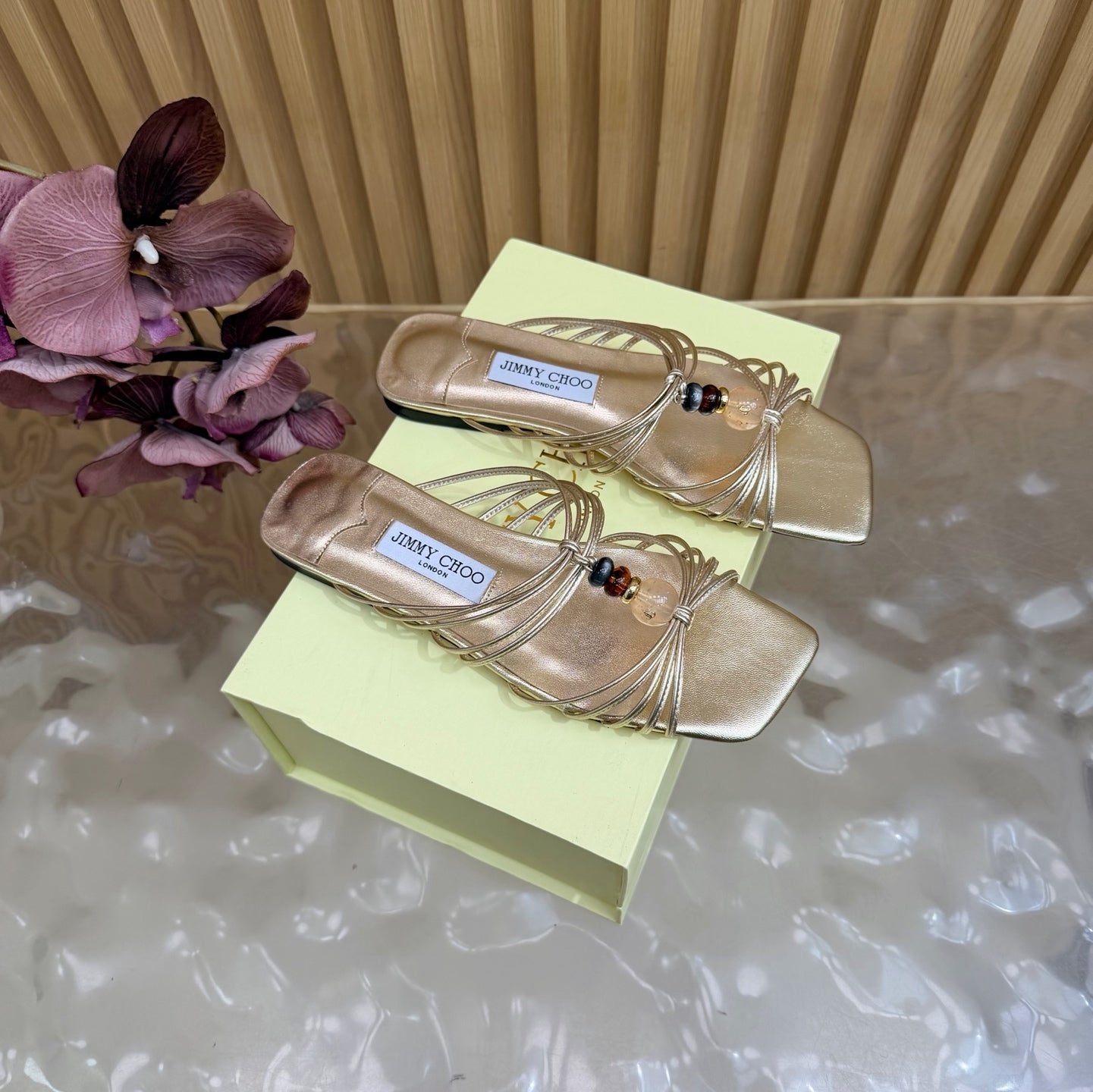 2026SS Amber Buckle Evening Sandal / Pump