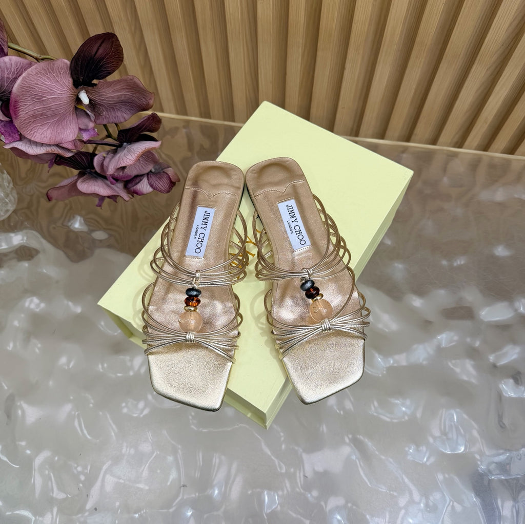 2026SS Amber Buckle Evening Sandal / Pump