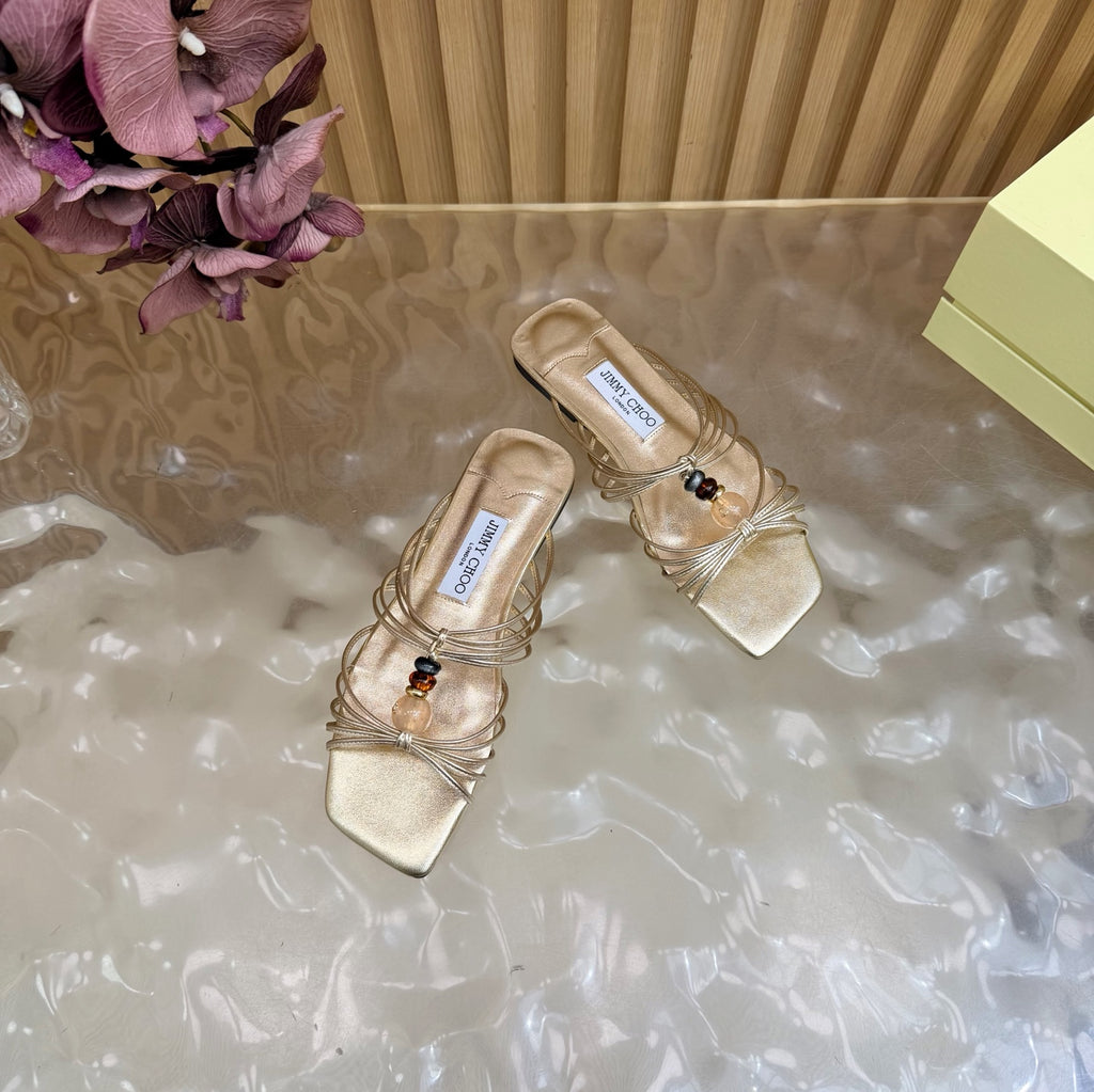 2026SS Amber Buckle Evening Sandal / Pump