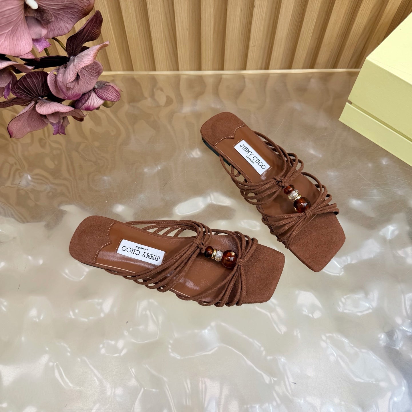 2026SS Amber Buckle Evening Sandal / Pump
