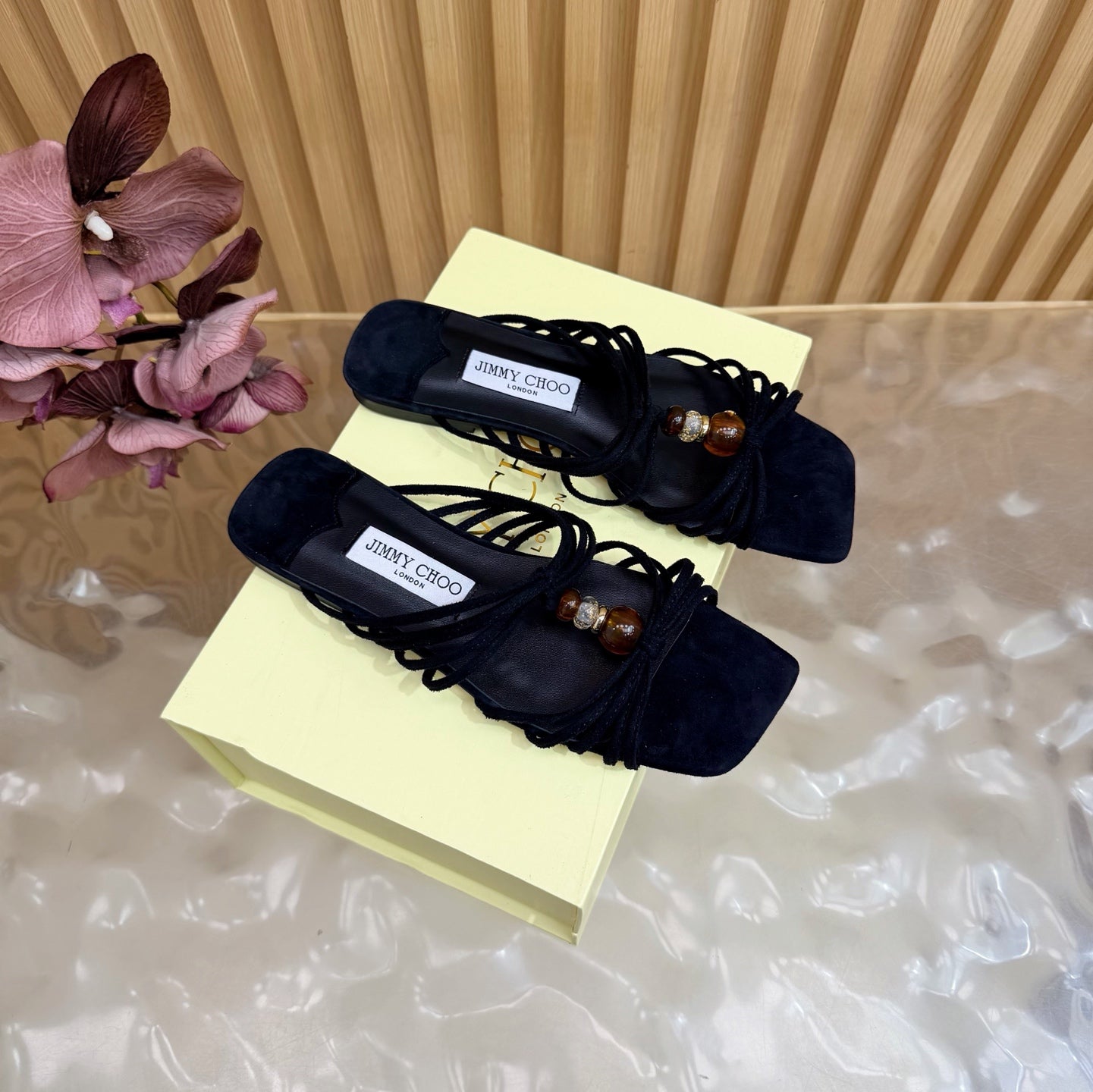 2026SS Amber Buckle Evening Sandal / Pump