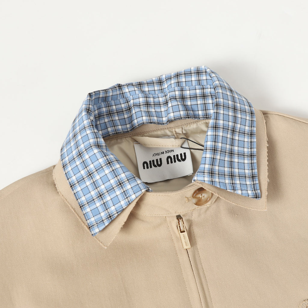 Faux Two-Piece Plaid Jacket | 25FW