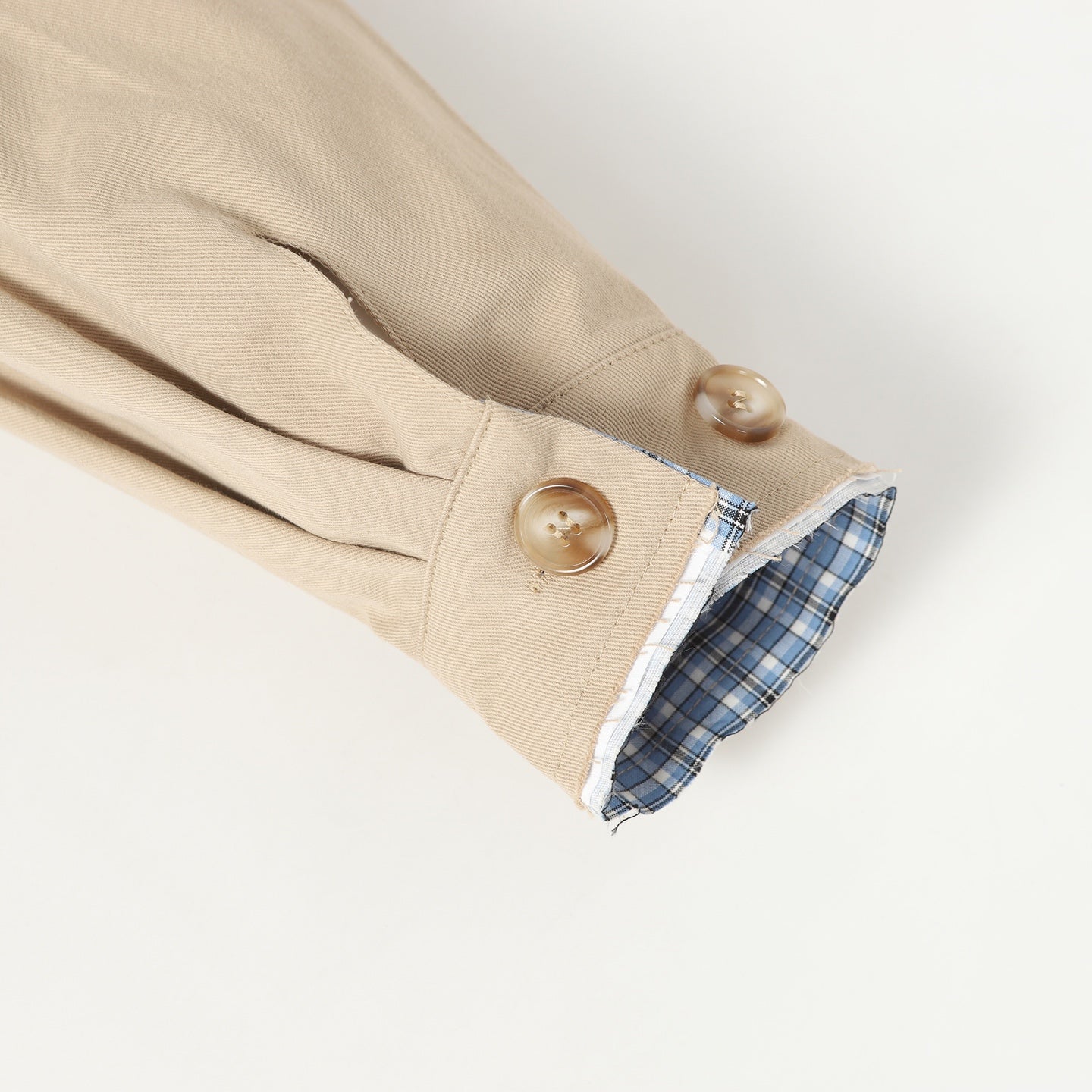 Faux Two-Piece Plaid Jacket | 25FW