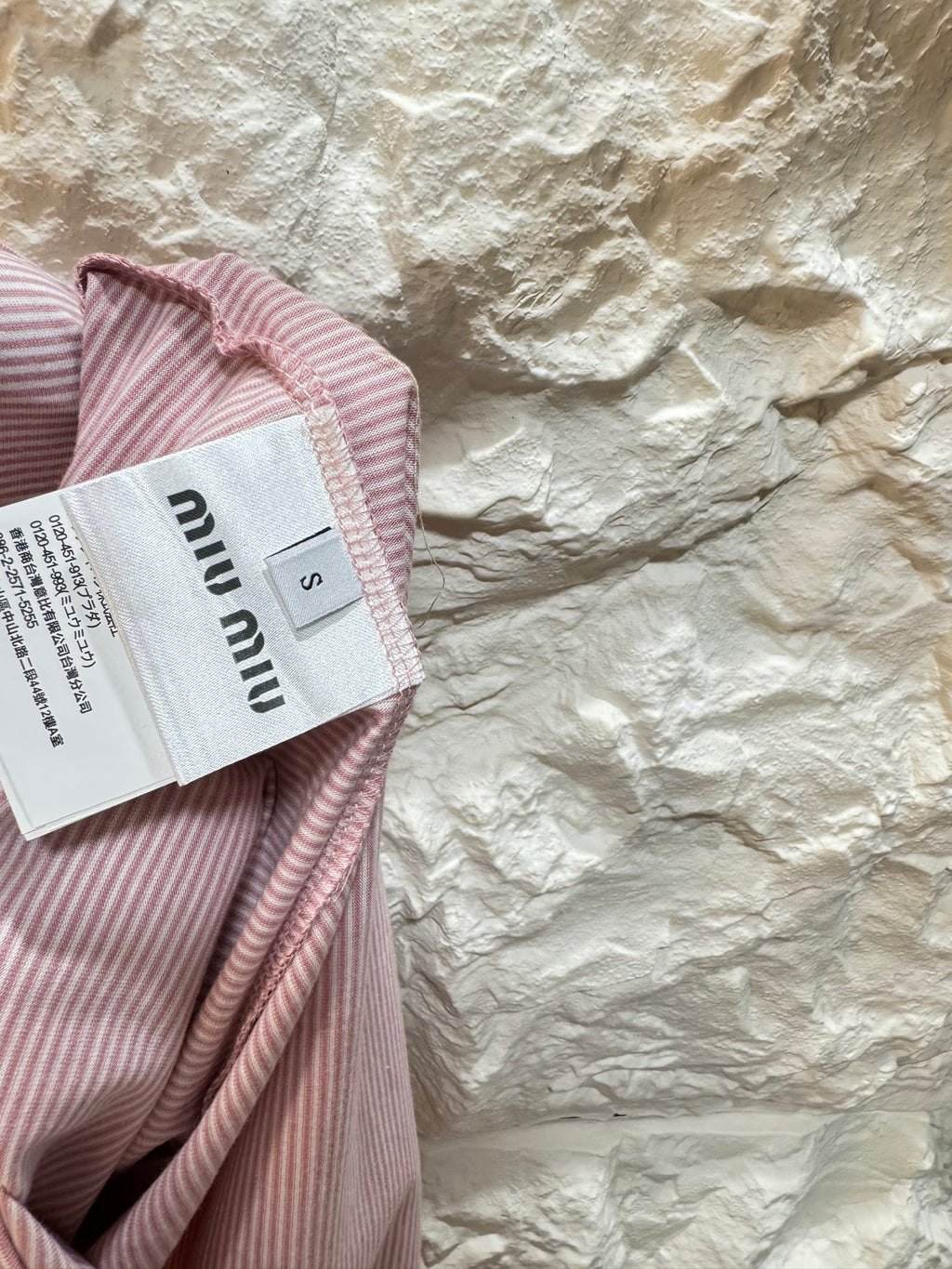 Fine Stripe Pocket Logo Long-Sleeve Tee