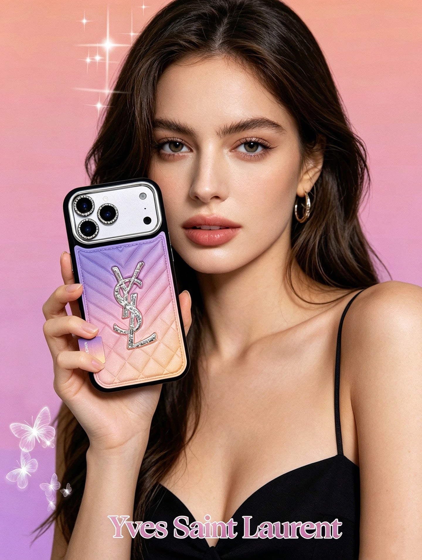 Gradient Crystal Diamond Phone Case