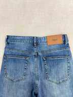 Wide-Leg Straight Cropped Jeans