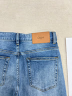 Wide-Leg Straight Cropped Jeans