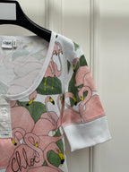 Flamingo Print U-Neck Tee | 2026 SS