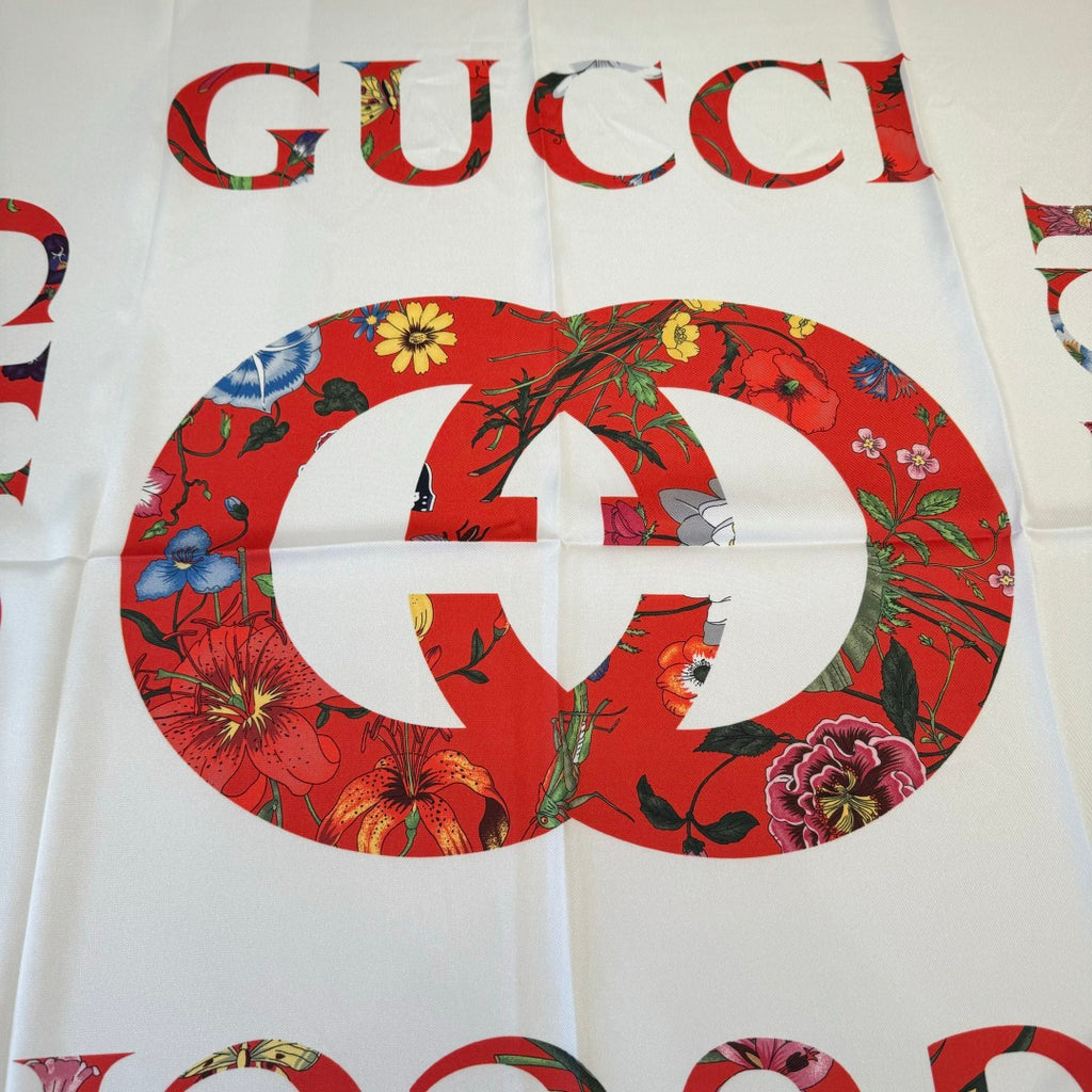 Floral Silk Square Scarf