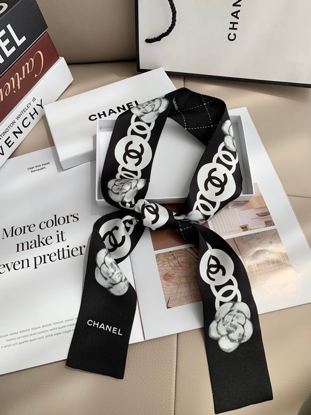 Silk Ribbon Hair &amp; Bag Scarf