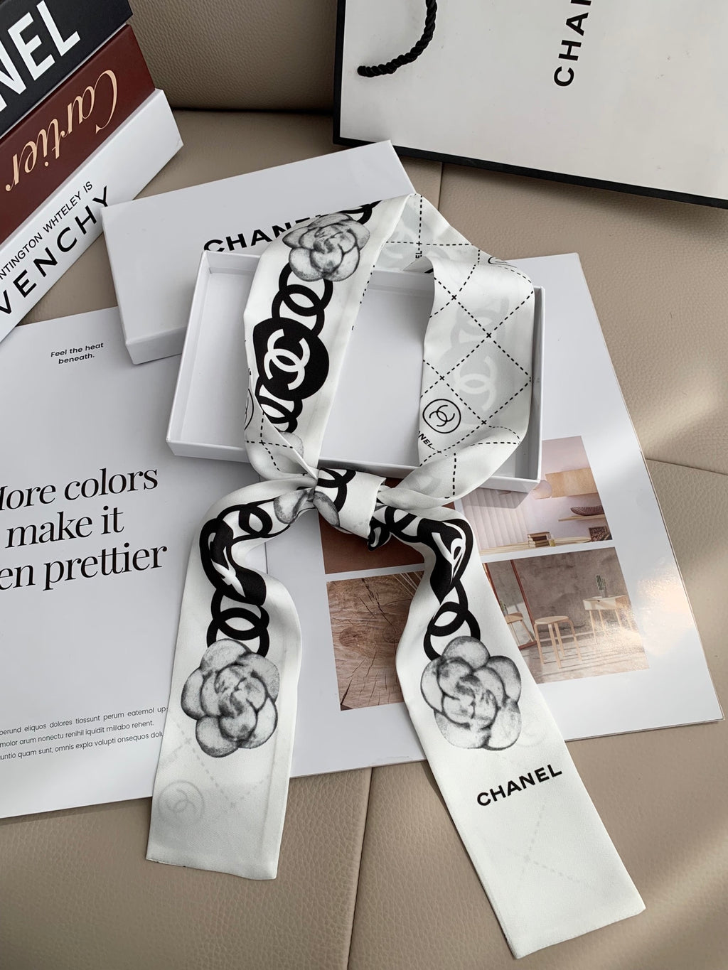 Silk Ribbon Hair &amp; Bag Scarf
