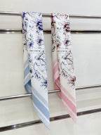 Floral Silk Square Scarf